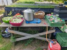 Mit diesem Camping-Kocher wurde gebrutzelt.